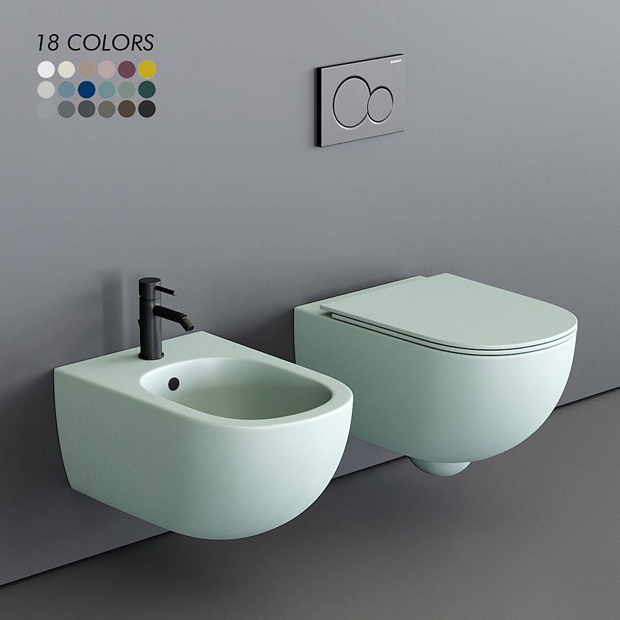 Nic Design Pin Wall Hung WC